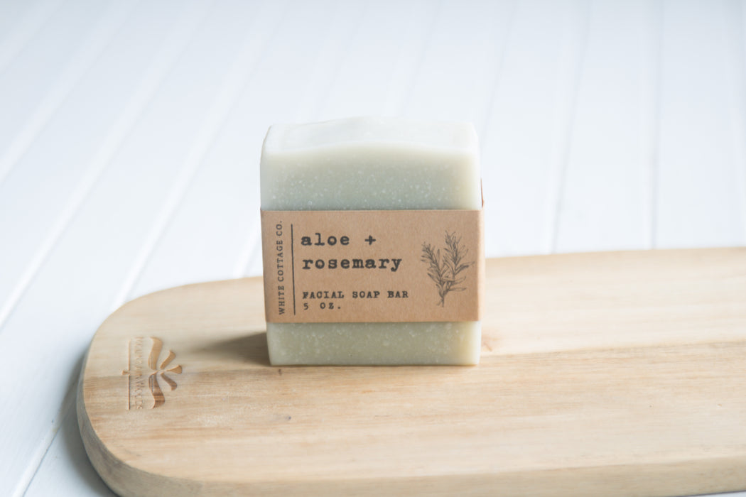 Natural Aloe Facial Soap Bar - Aloe & Rosemary