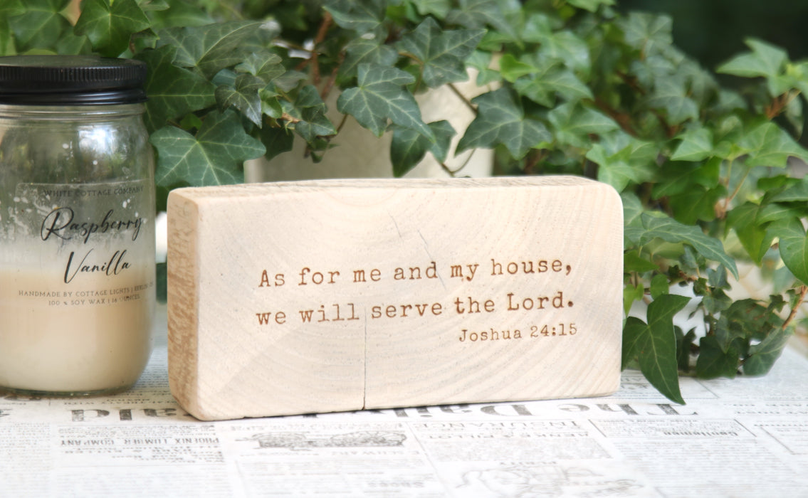 Custom Rustic Wood Block Quote