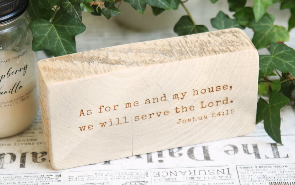 Custom Rustic Wood Block Quote