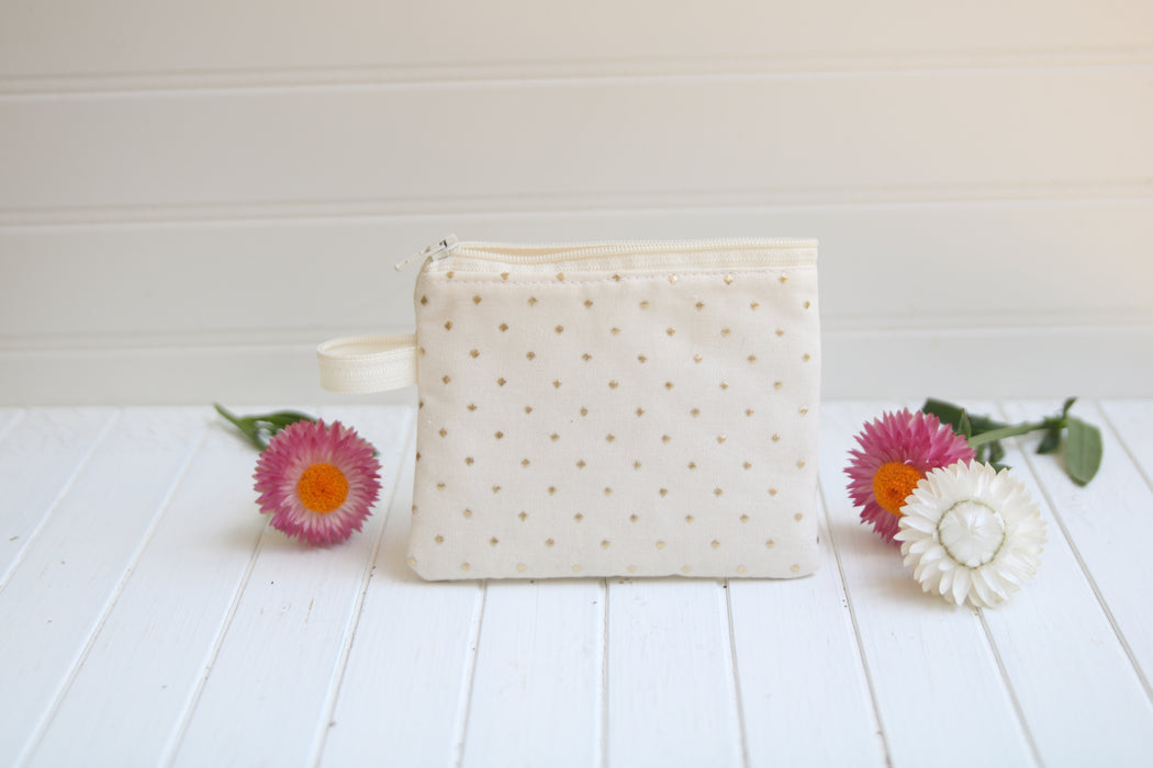 Handmade Zipper Pouch - Medium