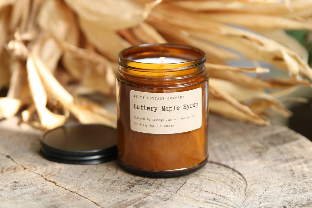 Fall Amber Jar Soy Candle (9 oz.)