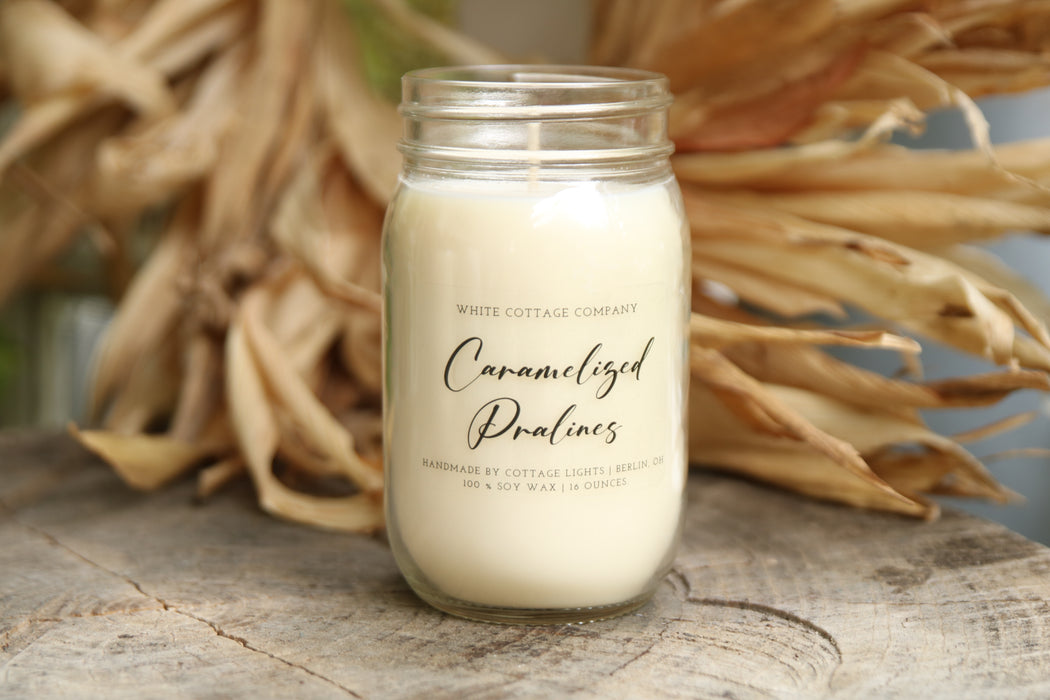 Hand-Poured Soy Wax Fall Candle (12 oz.)