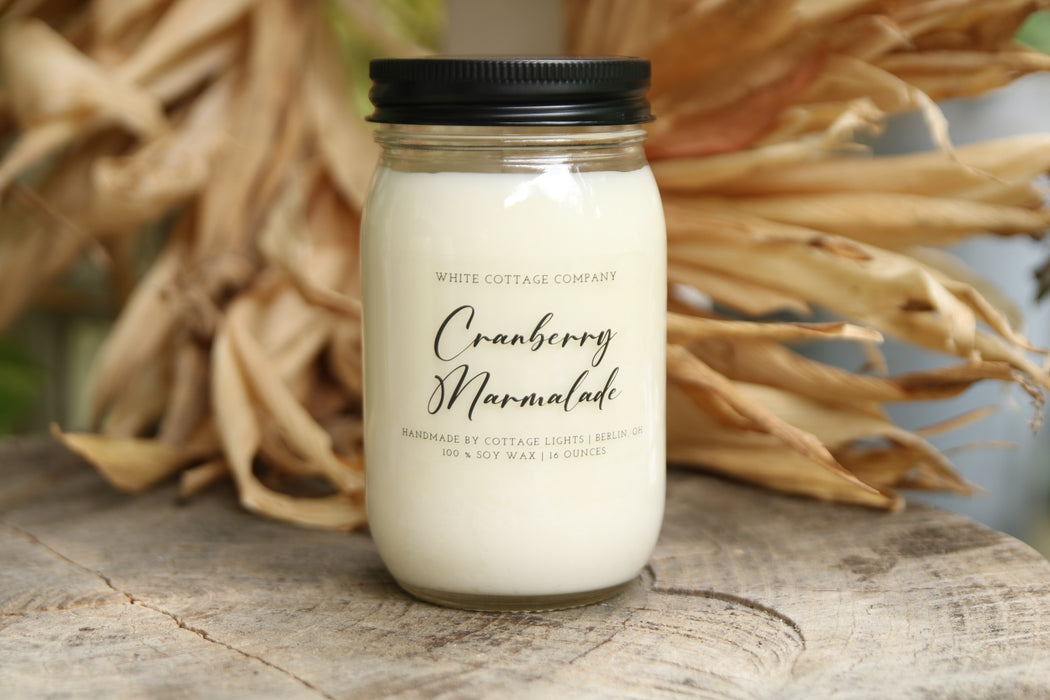 Hand-Poured Soy Wax Fall Candle (12 oz.)