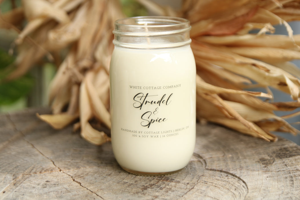 Hand-Poured Soy Wax Fall Candle (12 oz.)