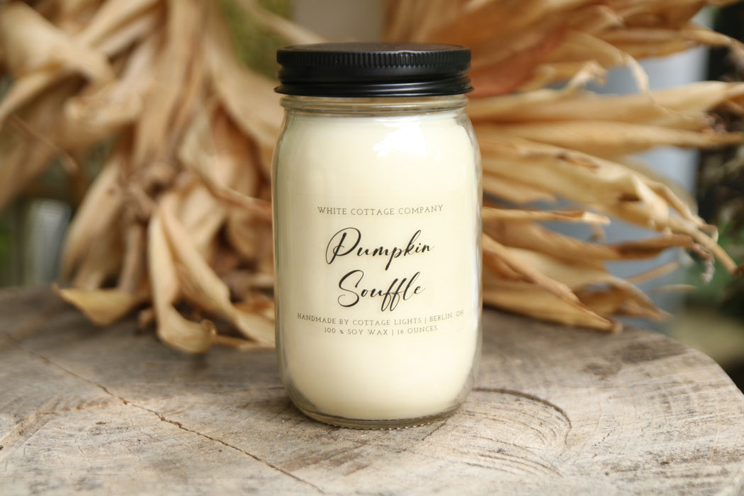 Hand-Poured Soy Wax Fall Candle (12 oz.)