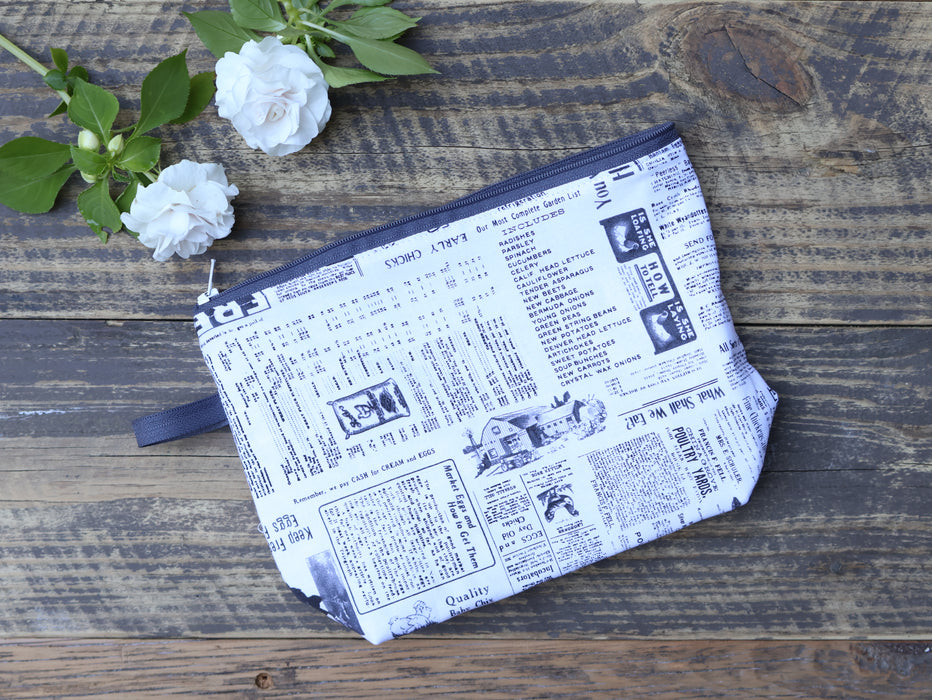 Handmade Zipper Pouch - Large