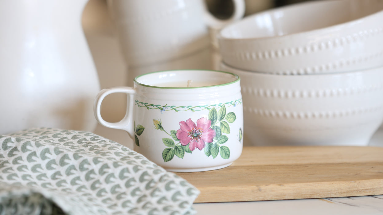 Recycled Teacup Candle - Lemon Verbena