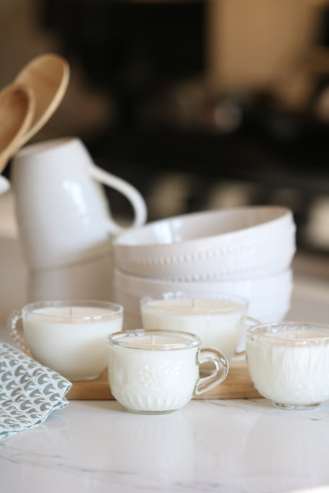 Recycled Teacup Candle - Eucalyptus Lavender