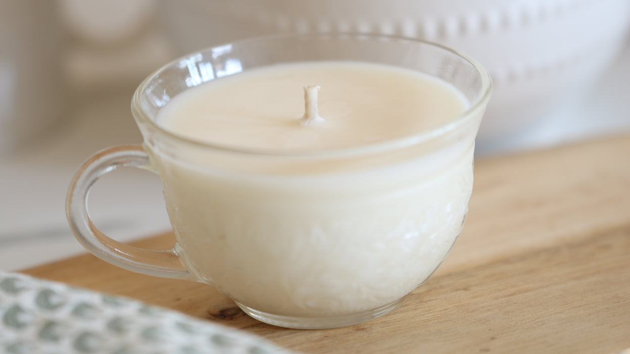 Recycled Teacup Candle - Fresh Coffee