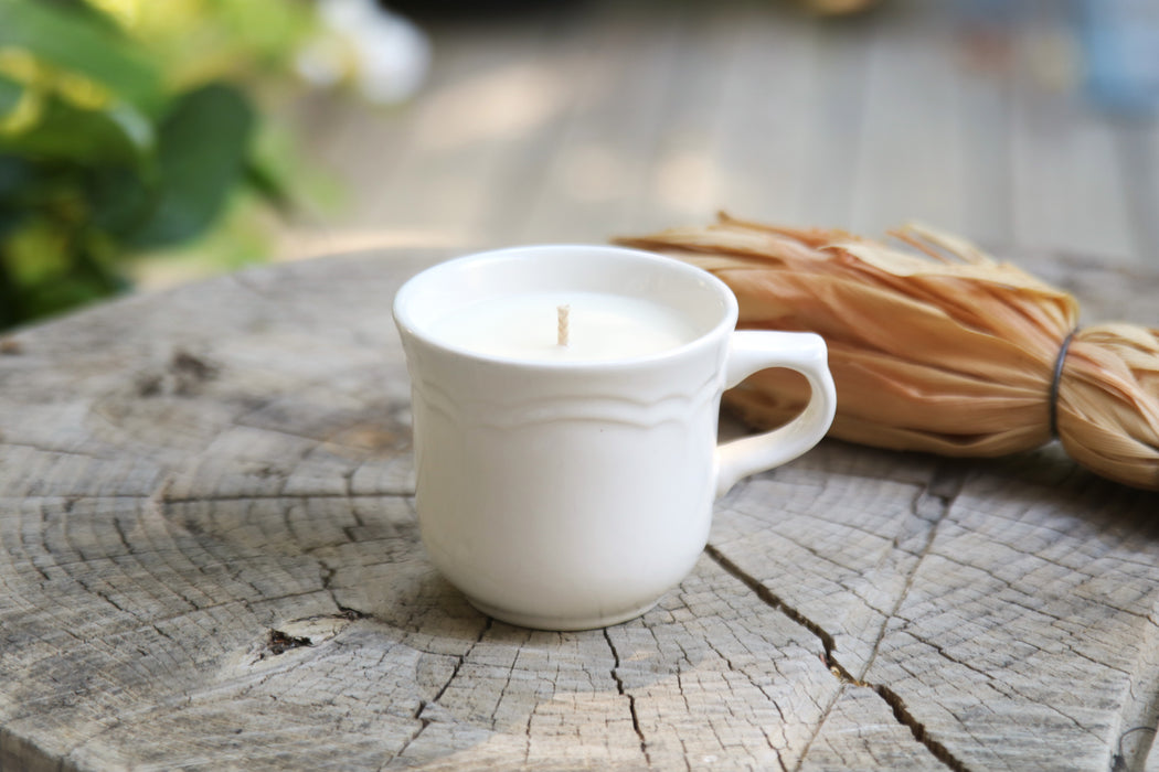 Recycled Teacup Candle - Spiced Pumpkin Chai