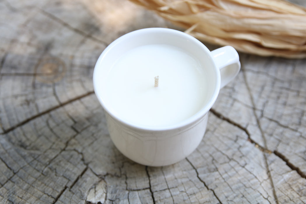 Recycled Teacup Candle - Spiced Pumpkin Chai