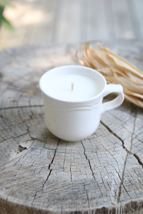 Recycled Teacup Candle - Spiced Pumpkin Chai