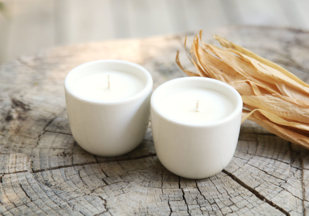 Recycled Teacup Candle - Spiced Pumpkin Chai