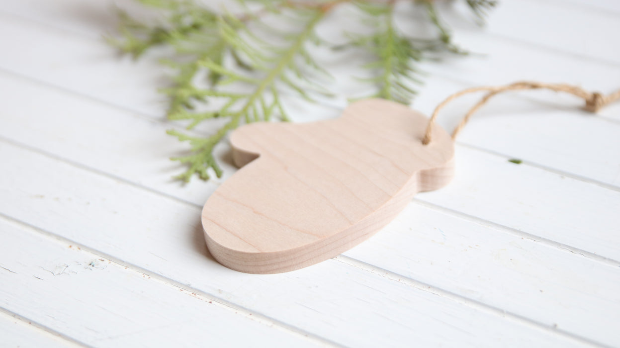 Wooden Ornament Set of 6