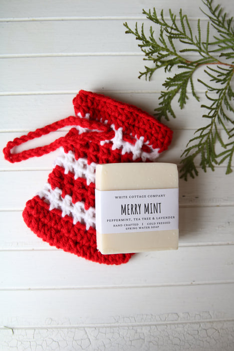 Crocheted Bag & Soap Bar Set