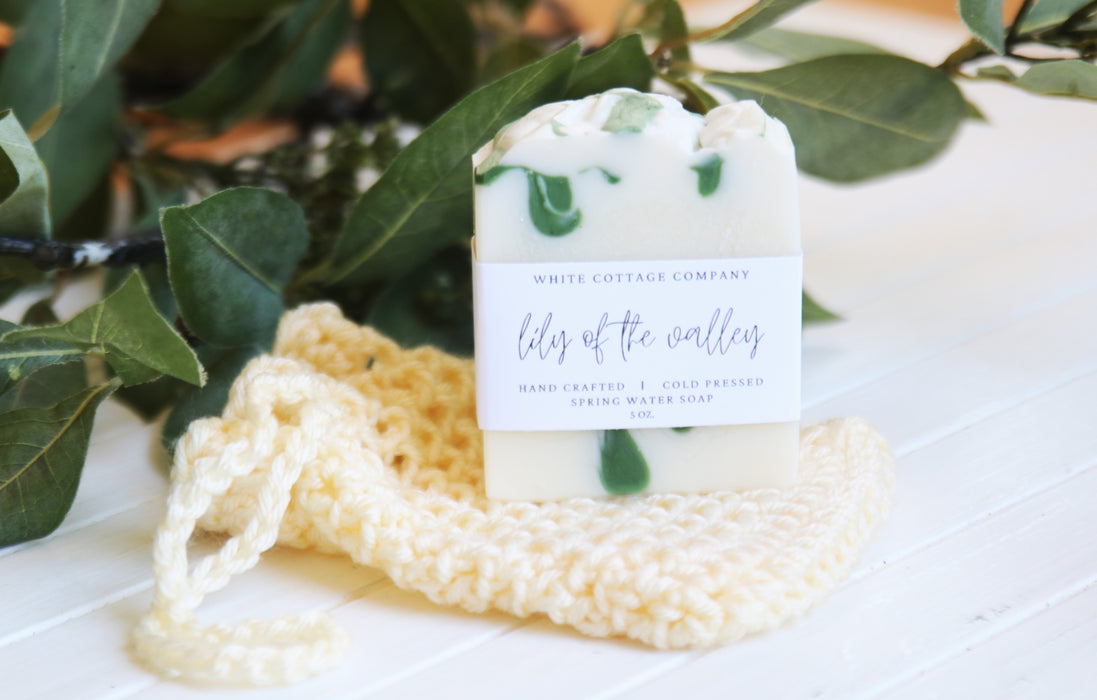 Crocheted Soap Bag & Soap Bar Set