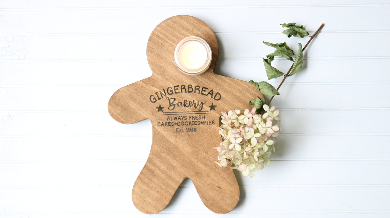 Wooden Gingerbread Man
