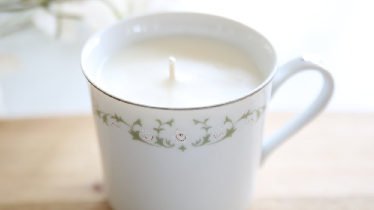 Recycled Teacup Candles