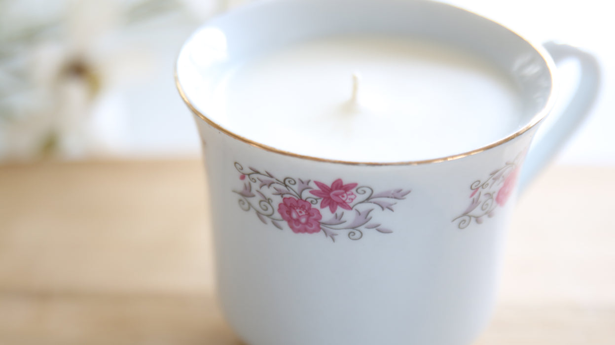 Recycled Teacup Candles
