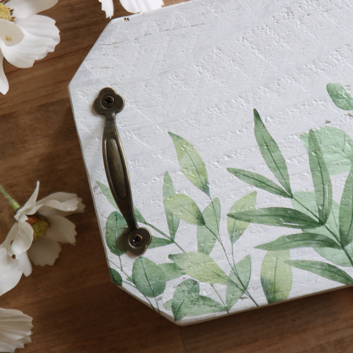 Rustic Floral Tray