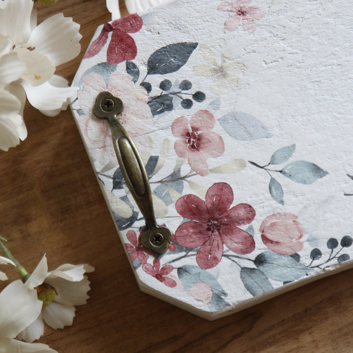Rustic Floral Tray