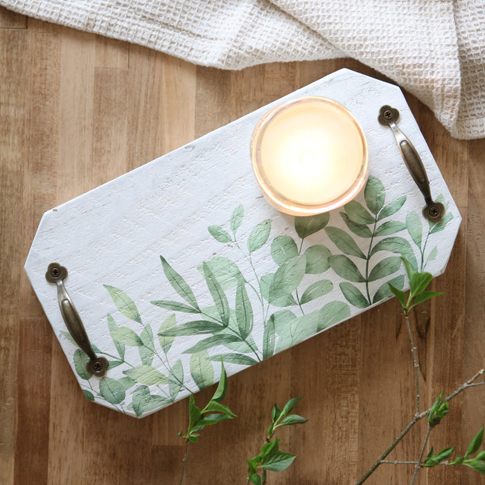 Rustic Floral Tray