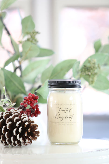 Hand-Poured Soy Wax Christmas Candle (12 oz.)