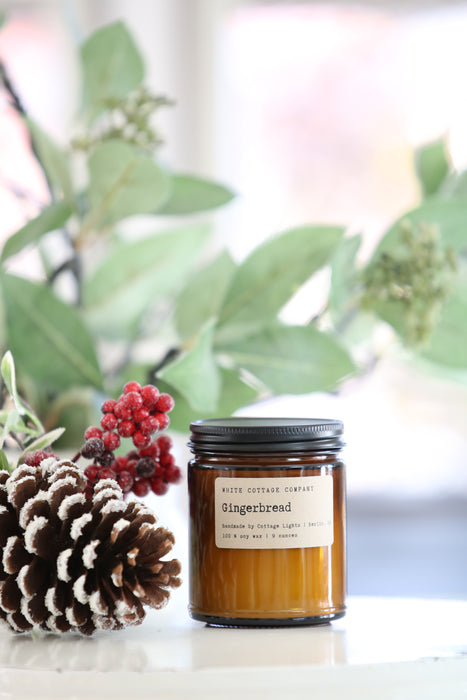 Christmas Amber Jar Soy Candle (9 oz.)