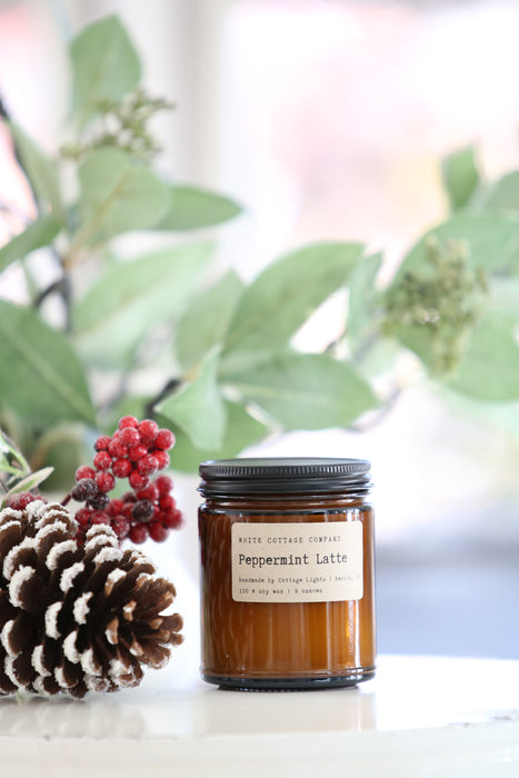 Christmas Amber Jar Soy Candle (9 oz.)