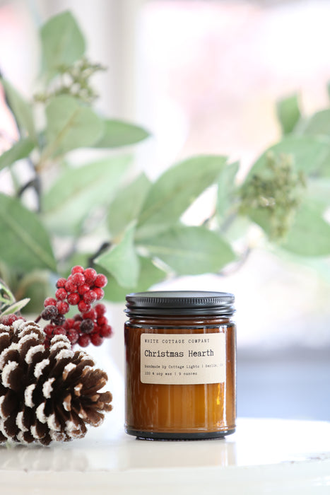 Christmas Amber Jar Soy Candle (9 oz.)