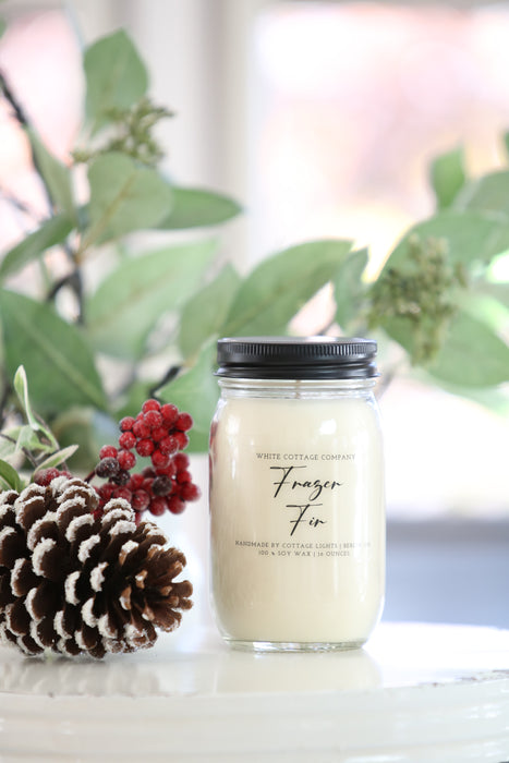 Hand-Poured Soy Wax Christmas Candle (12 oz.)