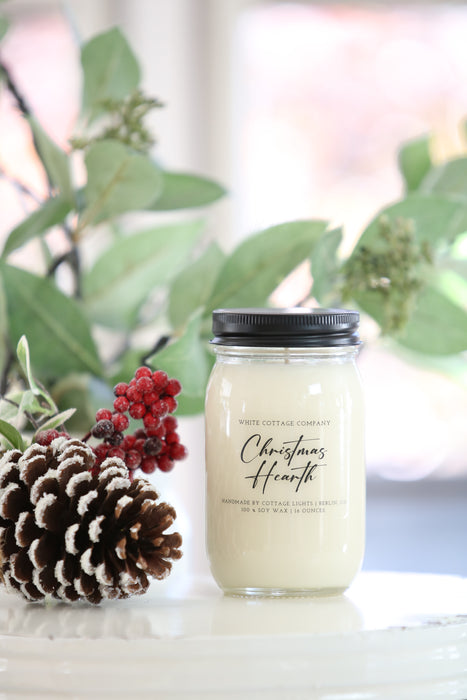 Hand-Poured Soy Wax Christmas Candle (12 oz.)