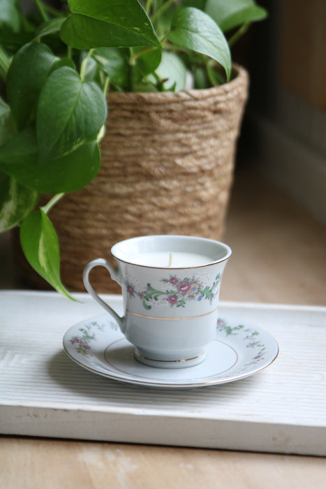 Recycled Teacup Candles