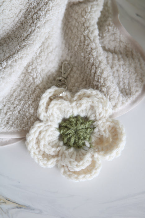 Crocheted Flower Keychain