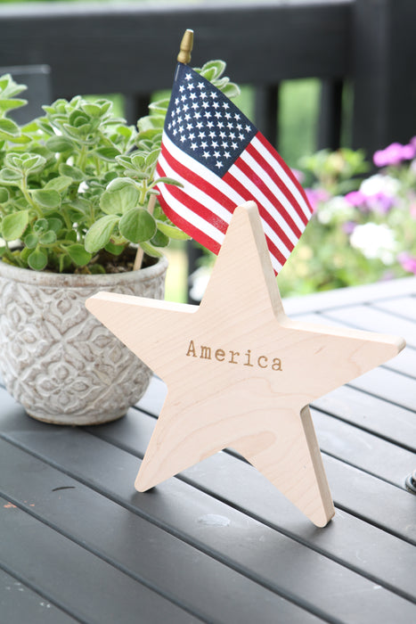 Wooden America Star