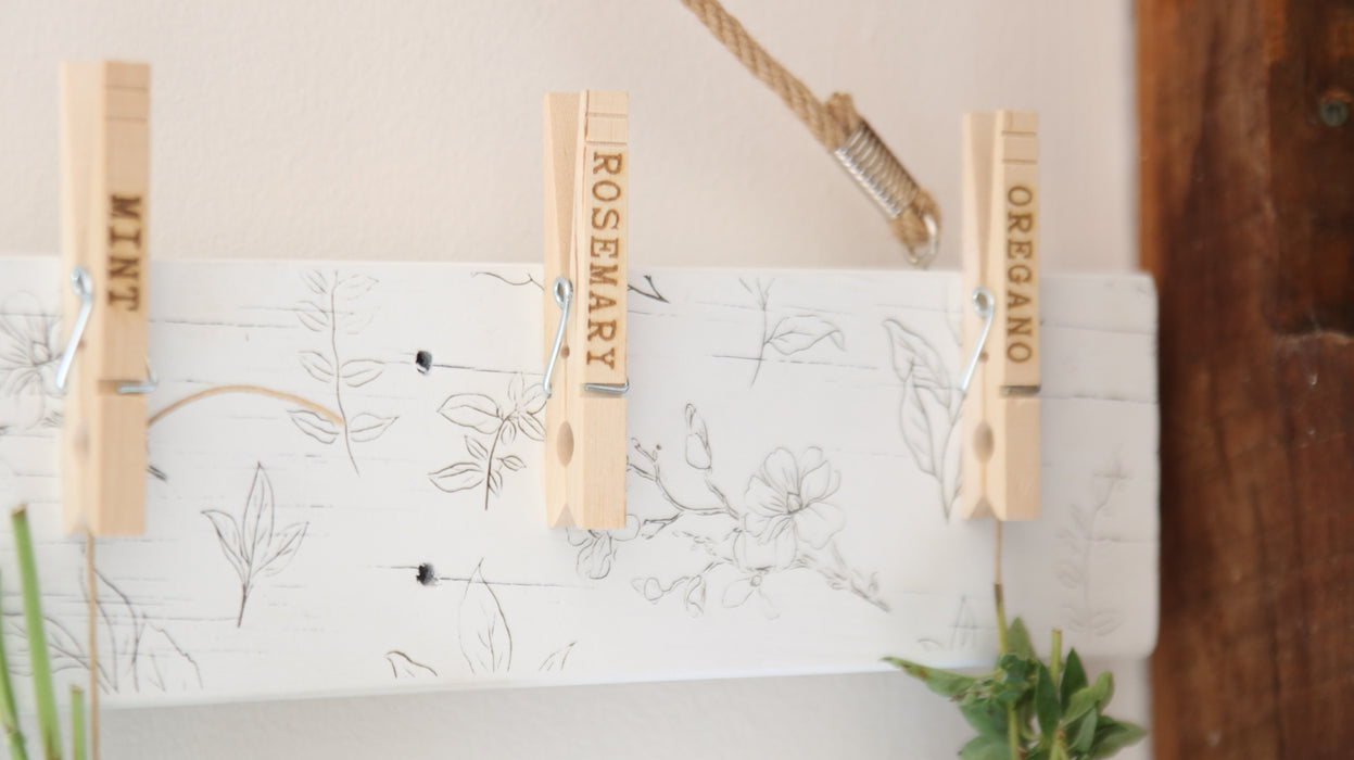 Reclaimed Wood Herb Drying Board