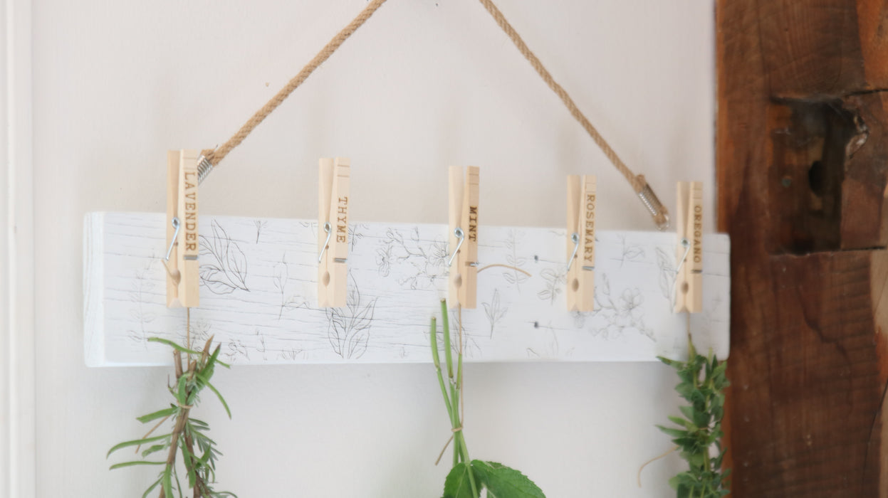 Reclaimed Wood Herb Drying Board