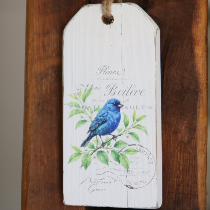 Reclaimed Wood Vintage Bird Tag