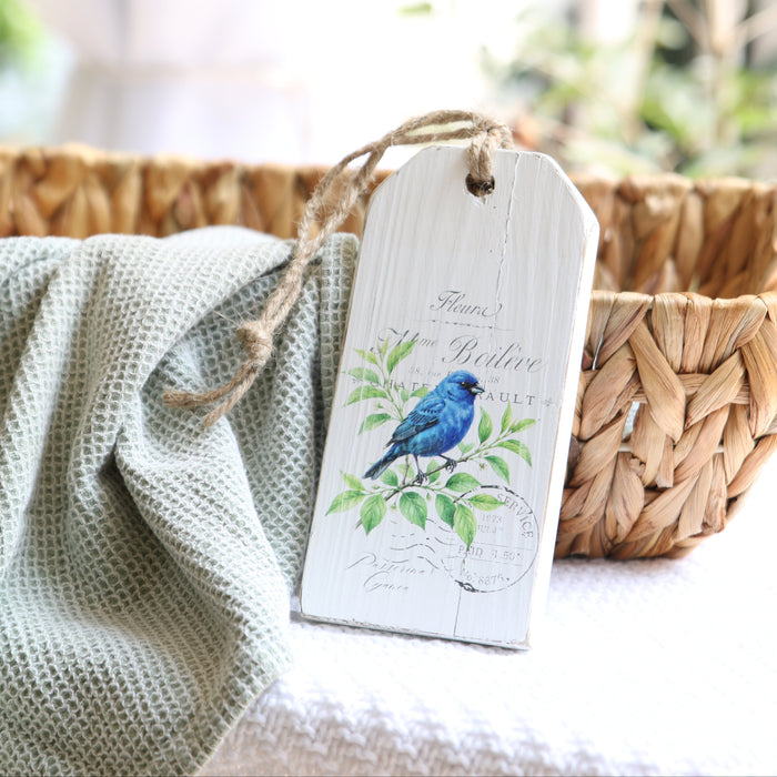 Reclaimed Wood Vintage Bird Tag