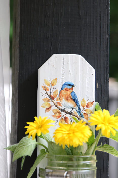 Reclaimed Wood Wall Vase Holder