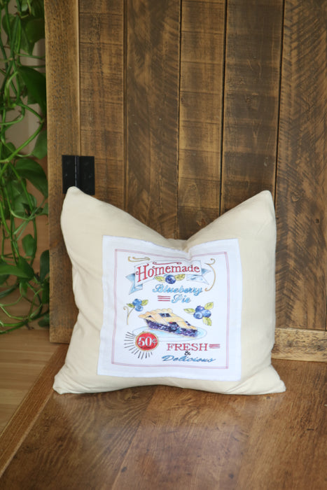 Vintage Fruit Patch Pillow Cover