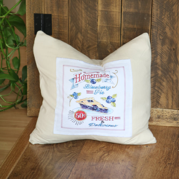 Vintage Fruit Patch Pillow Cover