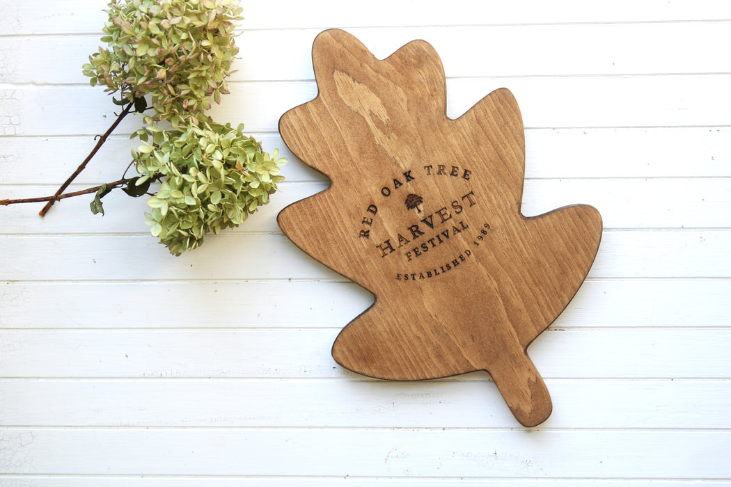 Wood Oak Leaf Board