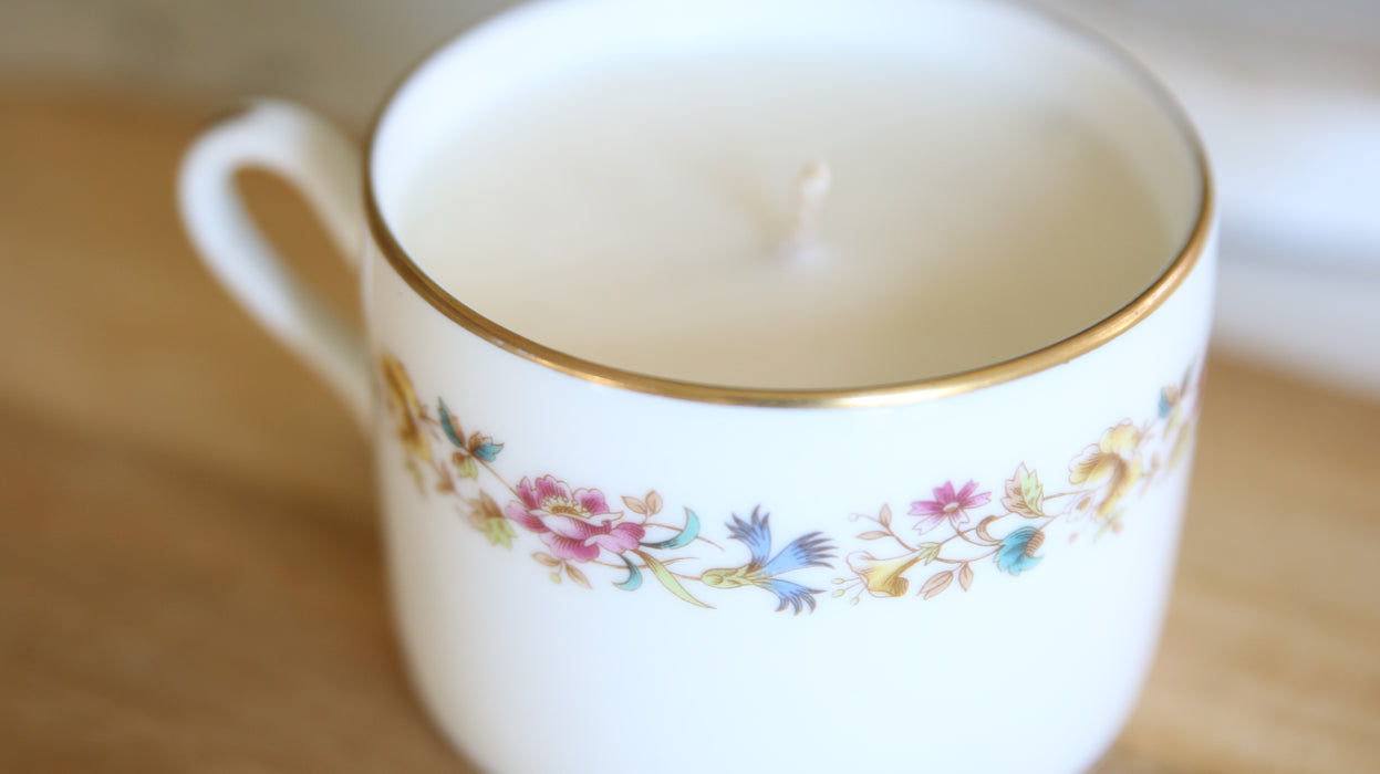 Recycled Teacup Candles