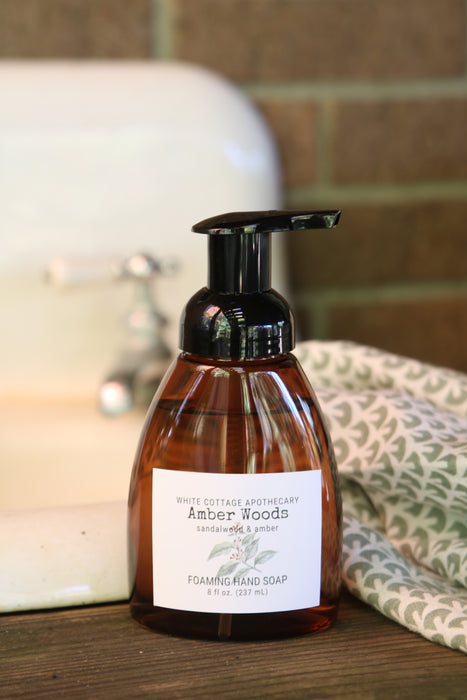 Foaming Hand Soap | 8 oz Amber Bottle | Essential Oils & Clean Fragrances