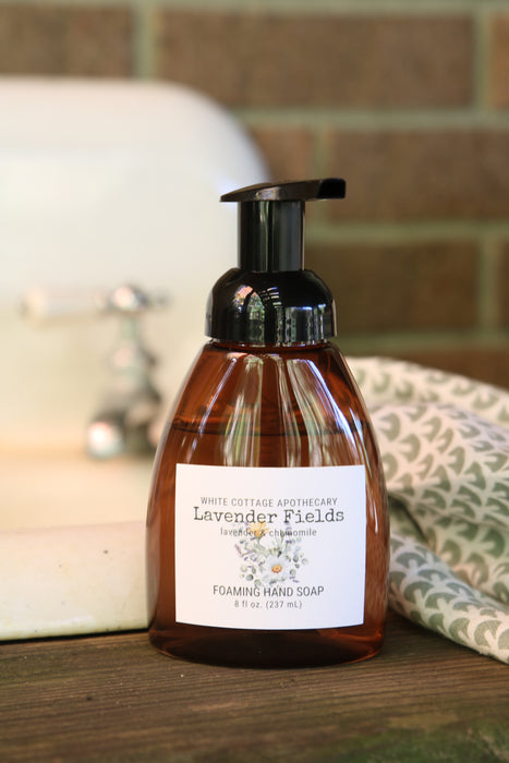 Foaming Hand Soap | 8 oz Amber Bottle | Essential Oils & Clean Fragrances