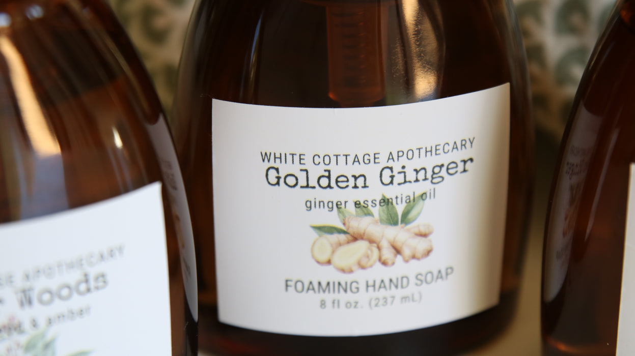 Foaming Hand Soap | 8 oz Amber Bottle | Essential Oils & Clean Fragrances