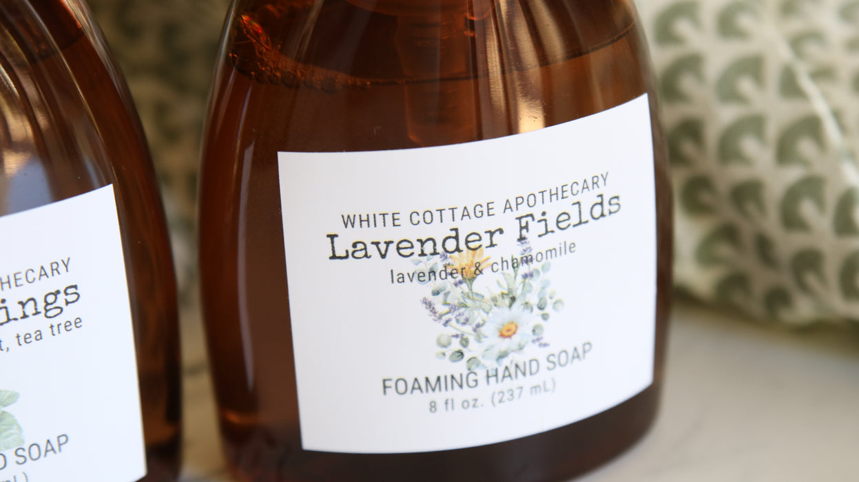 Foaming Hand Soap | 8 oz Amber Bottle | Essential Oils & Clean Fragrances