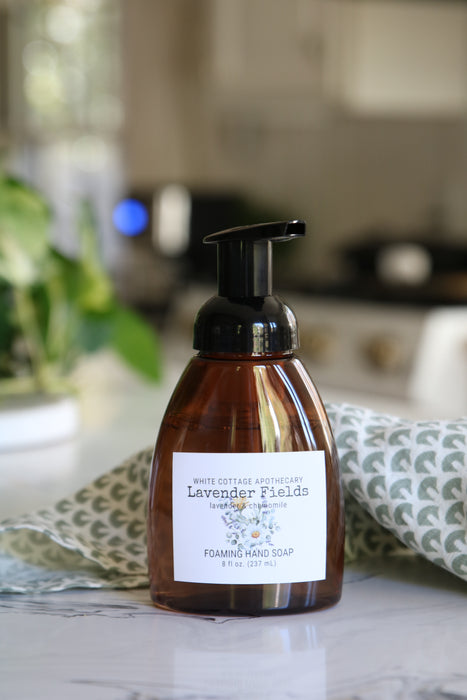 Foaming Hand Soap | 8 oz Amber Bottle | Essential Oils & Clean Fragrances