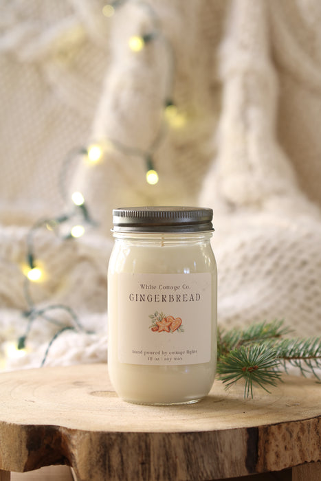 Christmas & Winter Soy Candles | 12 oz Hand-Poured Candles | 6 Seasonal Scents